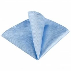 Allegra K Pocket Squares For Men Handkerchiefs Classic Silver Polka Dots Solid Color For Wedding Business Accessories