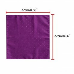 Allegra K Pocket Squares For Men Handkerchiefs Classic Silver Polka Dots Solid Color For Wedding Business Accessories