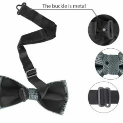 Allegra K Polka Dots Pre-Tied Bow Ties For Men Accessories