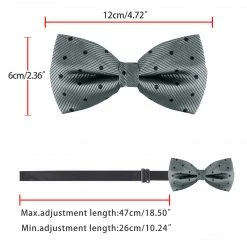 Allegra K Polka Dots Pre-Tied Bow Ties For Men Accessories