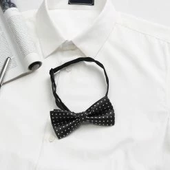 Allegra K Polka Dots Pre-Tied Bow Ties For Men Accessories