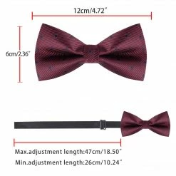 Allegra K Polka Dots Pre-Tied Bow Ties For Men Accessories