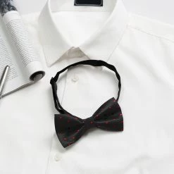 Allegra K Polka Dots Pre-Tied Bow Ties For Men Accessories