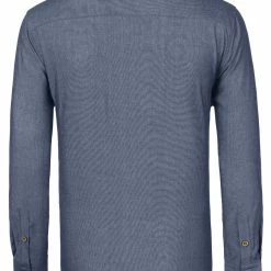 Allegra K Men Banded Collar Shirt Washed Cotton Long Sleeve Casual Button Down Shirts 58 Allegra K Men Banded Collar Shirt Washed Cotton Long Sleeve Casual Button Down Shirts