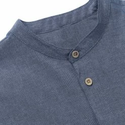 Allegra K Men Banded Collar Shirt Washed Cotton Long Sleeve Casual Button Down Shirts 59 Allegra K Men Banded Collar Shirt Washed Cotton Long Sleeve Casual Button Down Shirts