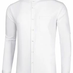 Allegra K Men Banded Collar Shirt Washed Cotton Long Sleeve Casual Button Down Shirts 62 Allegra K Men Banded Collar Shirt Washed Cotton Long Sleeve Casual Button Down Shirts