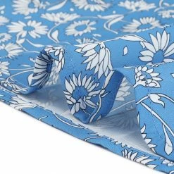 Allegra K Women's Floral Print Top Tiered Sleeve Button Down V Neck Casual Blouse