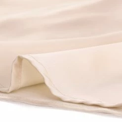 Allegra K Women's Satin Blouse Puff Sleeve Point Collar Vintage Button Up Shirt Tops