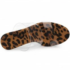 Allegra K Women's Platform Clear Heel Slide Sandals Shoes