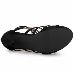 Allegra K Women's Strappy Heel Platform Stiletto Heels Sandals 21 Allegra K Women's Strappy Heel Platform Stiletto Heels Sandals