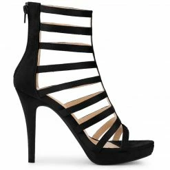 Allegra K Women's Strappy Heel Platform Stiletto Heels Sandals 22 Allegra K Women's Strappy Heel Platform Stiletto Heels Sandals