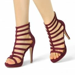 Allegra K Women's Strappy Heel Platform Stiletto Heels Sandals 24 Allegra K Women's Strappy Heel Platform Stiletto Heels Sandals
