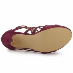 Allegra K Women's Strappy Heel Platform Stiletto Heels Sandals 28 Allegra K Women's Strappy Heel Platform Stiletto Heels Sandals