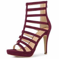 Allegra K Women's Strappy Heel Platform Stiletto Heels Sandals 23 Allegra K Women's Strappy Heel Platform Stiletto Heels Sandals