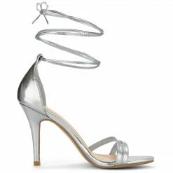 Allegra K Shoes Women's Open Toe Lace-Up Stiletto Heels Sandals 22 Allegra K Shoes Women's Open Toe Lace-Up Stiletto Heels Sandals