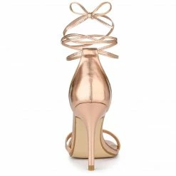 Allegra K Shoes Women's Open Toe Lace-Up Stiletto Heels Sandals 26 Allegra K Shoes Women's Open Toe Lace-Up Stiletto Heels Sandals