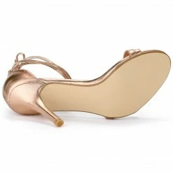 Allegra K Shoes Women's Open Toe Lace-Up Stiletto Heels Sandals 28 Allegra K Shoes Women's Open Toe Lace-Up Stiletto Heels Sandals