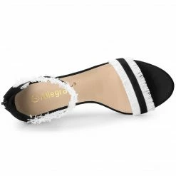 Allegra K Women's Ankle Strap Stiletto Heels Sandals Shoes