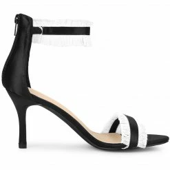 Allegra K Women's Ankle Strap Stiletto Heels Sandals Shoes