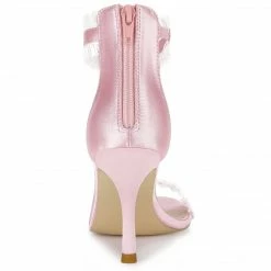 Allegra K Women's Ankle Strap Stiletto Heels Sandals Shoes