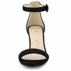 Allegra K Shoes Women's Ankle Strap Clear Heel Chunky Heels Sandals 24 Allegra K Shoes Women's Ankle Strap Clear Heel Chunky Heels Sandals