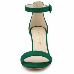 Allegra K Shoes Women's Ankle Strap Clear Heel Chunky Heels Sandals 30 Allegra K Shoes Women's Ankle Strap Clear Heel Chunky Heels Sandals