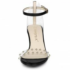 Allegra K Women's Clear Block Heel Ankle Strap Heeled Sandals Shoes 18 Allegra K Women's Clear Block Heel Ankle Strap Heeled Sandals Shoes
