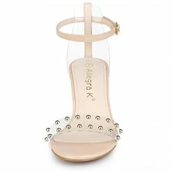 Allegra K Women's Clear Block Heel Ankle Strap Heeled Sandals Shoes 24 Allegra K Women's Clear Block Heel Ankle Strap Heeled Sandals Shoes