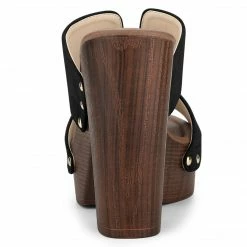 Allegra K Women's Faux Suede Platform High Block Heel Slides Sandals Shoes 33 Allegra K Women's Faux Suede Platform High Block Heel Slides Sandals Shoes