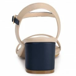 Allegra K Shoes Women's Slingback Buckle Chunky Heel Heels Sandals 21 Allegra K Shoes Women's Slingback Buckle Chunky Heel Heels Sandals