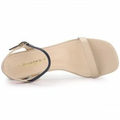 Allegra K Shoes Women's Slingback Buckle Chunky Heel Heels Sandals 22 Allegra K Shoes Women's Slingback Buckle Chunky Heel Heels Sandals