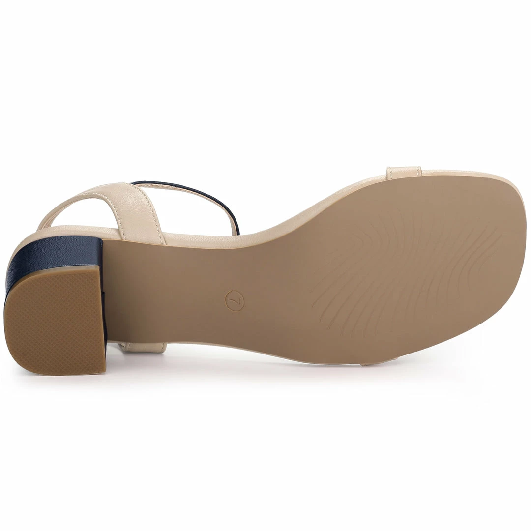 Allegra K Shoes Women's Slingback Buckle Chunky Heel Heels Sandals 9 Allegra K Shoes Women's Slingback Buckle Chunky Heel Heels Sandals