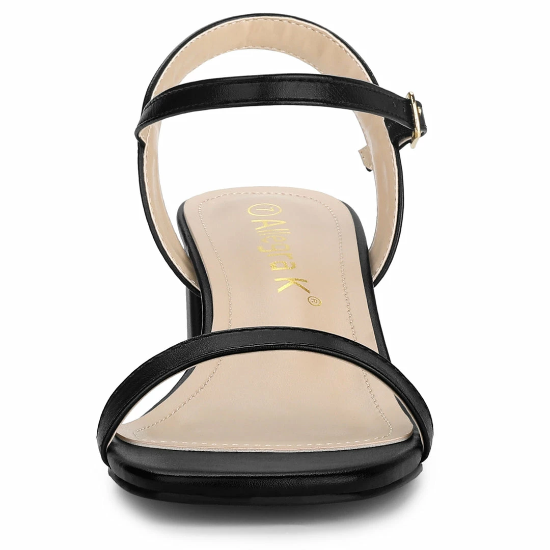 Allegra K Shoes Women's Slingback Buckle Chunky Heel Heels Sandals 13 Allegra K Shoes Women's Slingback Buckle Chunky Heel Heels Sandals