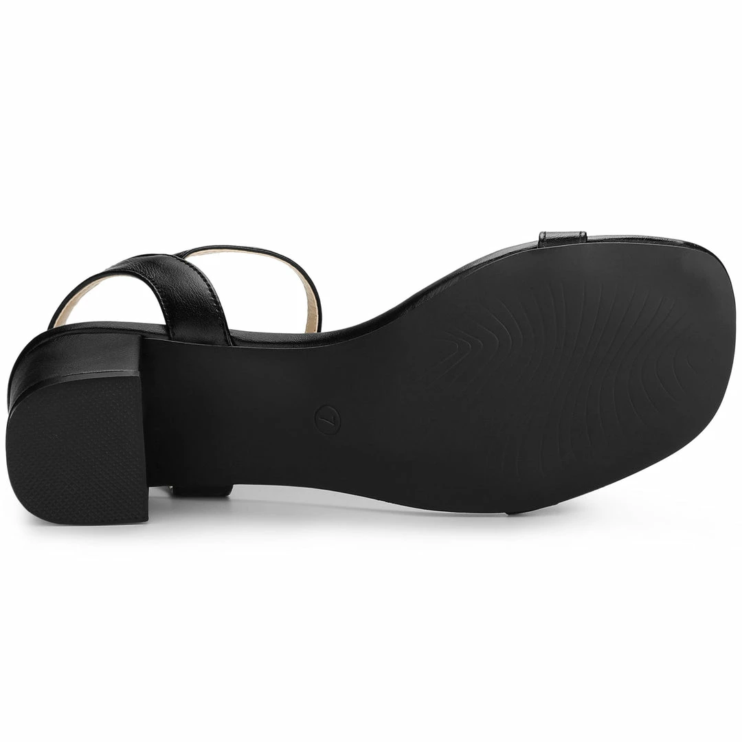 Allegra K Shoes Women's Slingback Buckle Chunky Heel Heels Sandals 16 Allegra K Shoes Women's Slingback Buckle Chunky Heel Heels Sandals