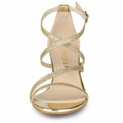 Allegra K Shoes Women's Glitter Crisscross Strap Chunky Heels Sandals 25 Allegra K Shoes Women's Glitter Crisscross Strap Chunky Heels Sandals