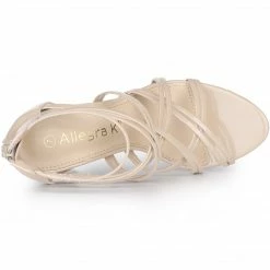 Allegra K Women's Open Toe Strappy Stiletto Heel Lace Up Sandals Shoes 13 Allegra K Women's Open Toe Strappy Stiletto Heel Lace Up Sandals Shoes
