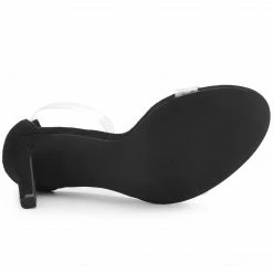 Allegra K Shoes Women's Open Toe Clear Ankle Strap Stiletto Heel Sandals 23 Allegra K Shoes Women's Open Toe Clear Ankle Strap Stiletto Heel Sandals