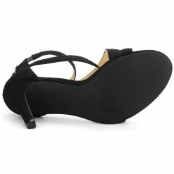 Allegra K Women's Zipper Ankle Strap Stiletto Heel Sandals 29 Allegra K Women's Zipper Ankle Strap Stiletto Heel Sandals