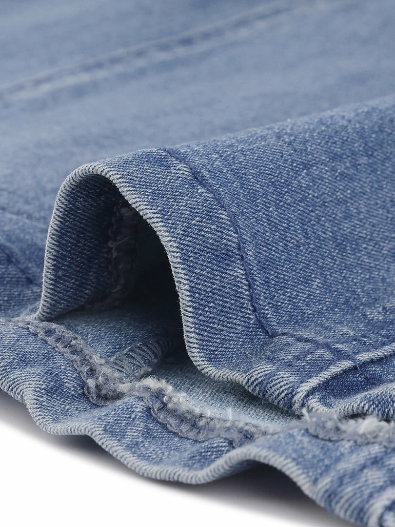 Allegra K Womens Turndown Collar Vertical Pocket Demin Dress 9 Allegra K Womens Turndown Collar Vertical Pocket Demin Dress