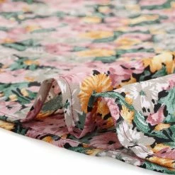 Allegra K Tie V Neck Blouse Long Trumpet Sleeve Floral Shirt Women