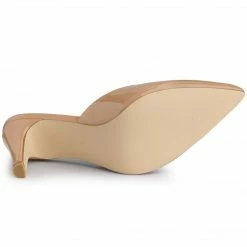 Allegra K Shoes Women's Pointed Toe Stiletto Heels Slide Mules