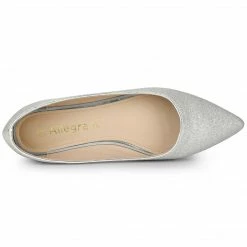 Allegra K Women's Glitter Pointed Toe Slip On Ballet Flats Shoes