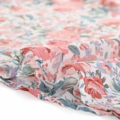 Allegra K Tie V Neck Blouse Long Trumpet Sleeve Floral Shirt Women