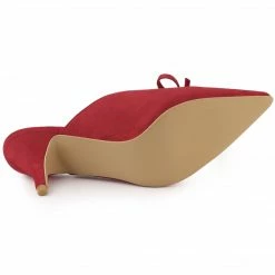 Allegra K Women's Pointed Toe Mid Slides Heel Mules Shoes