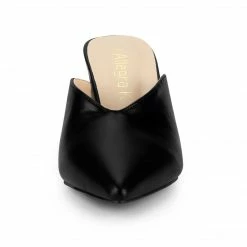 Allegra K Women's Pointed Toe Chunky Heels Slides Mules Shoes 24 Allegra K Women's Pointed Toe Chunky Heels Slides Mules Shoes