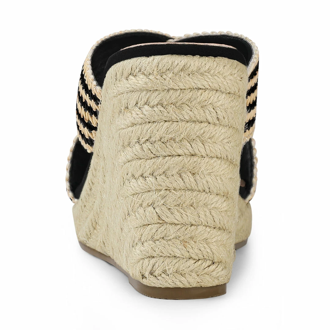 Allegra K Women's Crisscross Strap Platform Slide Wedge Sandals Shoes 13 Allegra K Women's Crisscross Strap Platform Slide Wedge Sandals Shoes