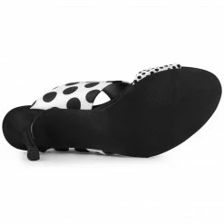 Allegra K Women's Polka Dots Stiletto Heel Slides Sandals 23 Allegra K Women's Polka Dots Stiletto Heel Slides Sandals