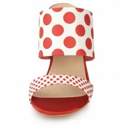 Allegra K Women's Polka Dots Stiletto Heel Slides Sandals 27 Allegra K Women's Polka Dots Stiletto Heel Slides Sandals