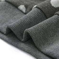 Allegra K Women Loose Knitted Top In Polka Dot Print