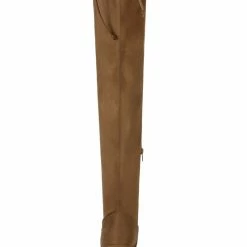 Allegra K Women's Round Toe Chunky Heel Over The Knee High Boots Shoes